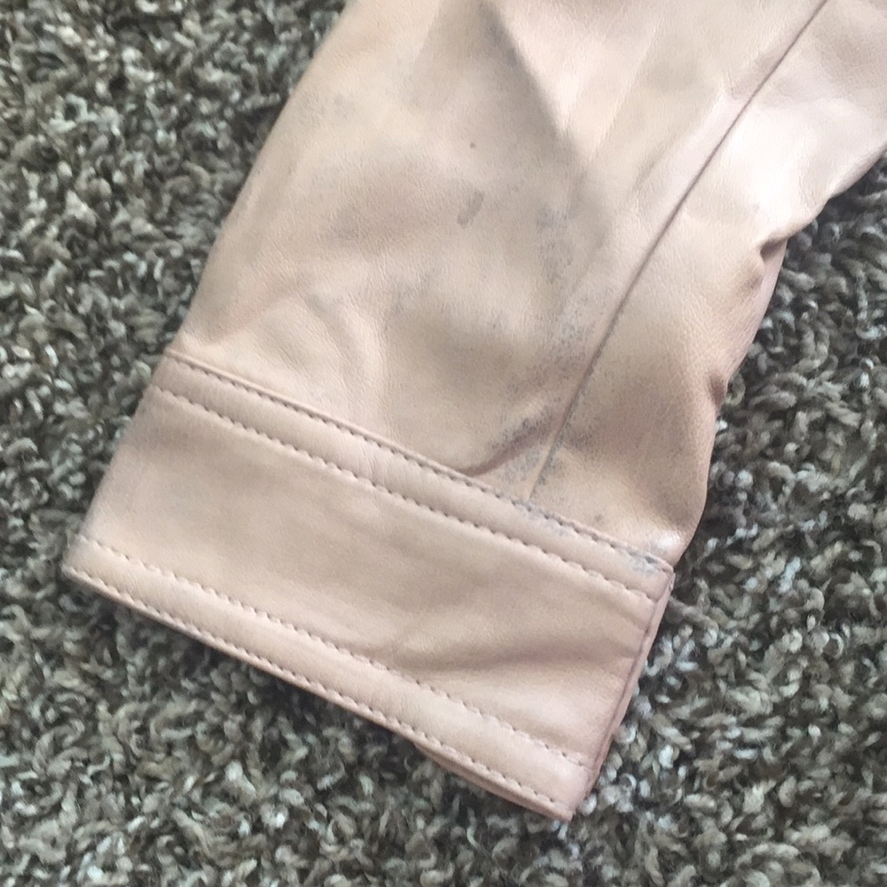 Pink leather coat - Picture 2 of 3